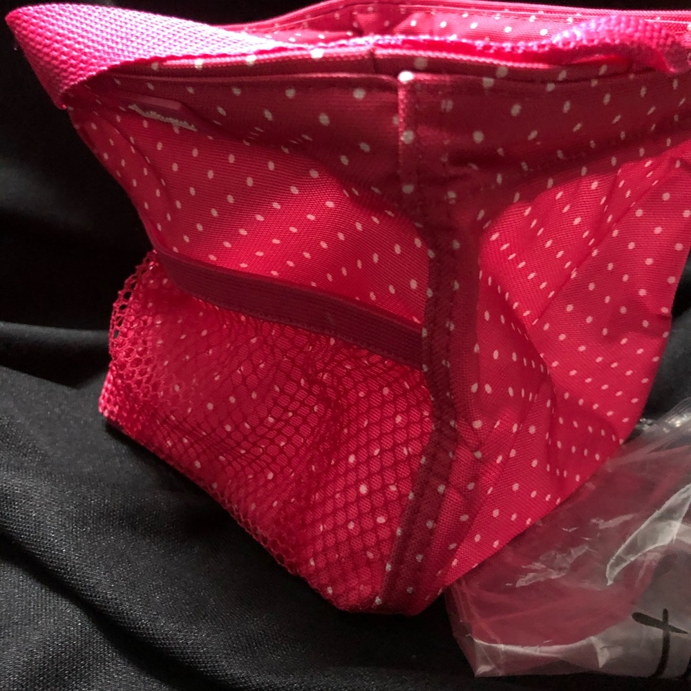 Thirty One Littles Carry All Caddy “Pink Swiss Dot - Picture 4 of 6